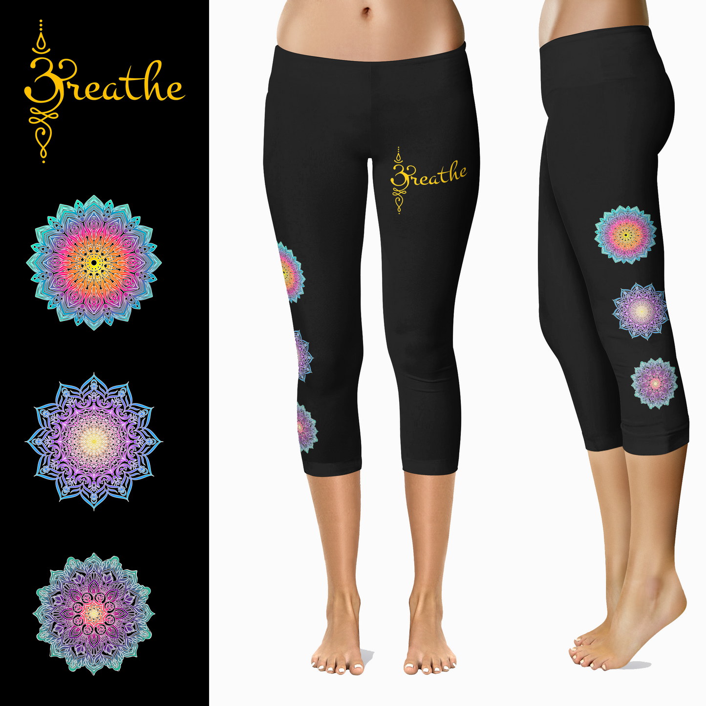 Wiccan Magick Leggings with Pockets â€“ Full or Capri Length