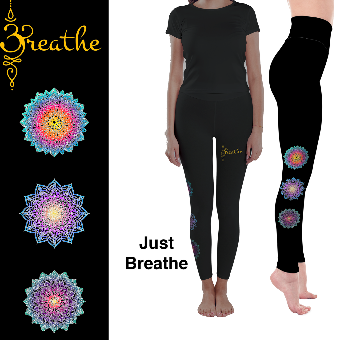 Mandala Leggings with Pockets â€“ Full or Capri Length