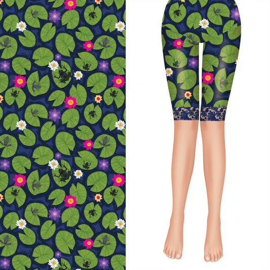 Pad is Hoppin Shorts with Blue Lace and Pockets