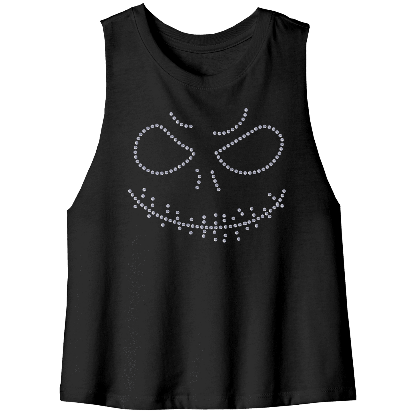 Rhinestone Sparkle Monster Tee Shirt Crew Neck, V Neck, Tank Top