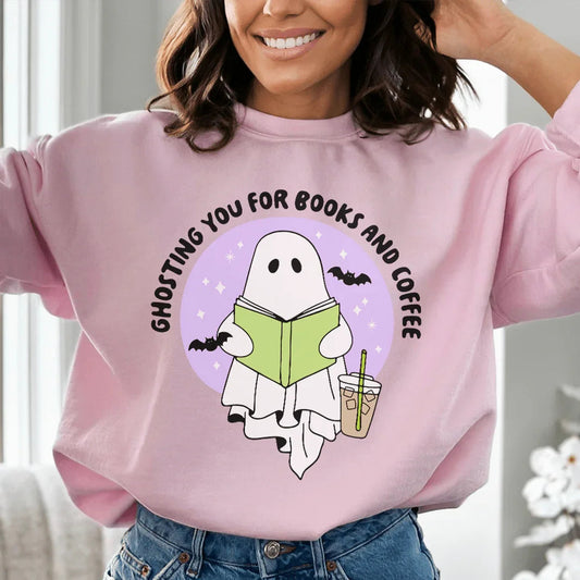 Ghosting You For Books And Coffee Sweatshirt