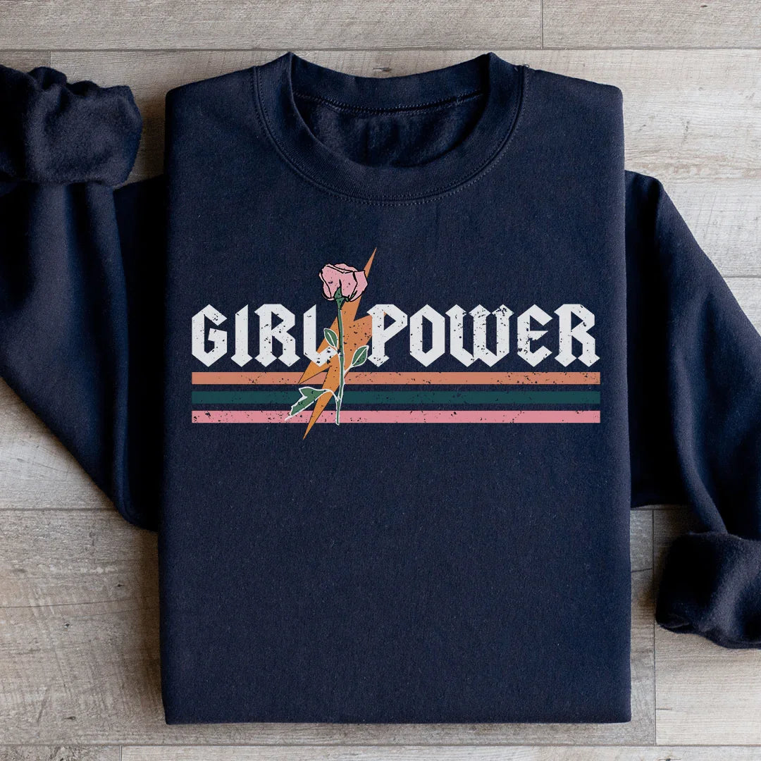 Girl Power Rose Sweatshirt