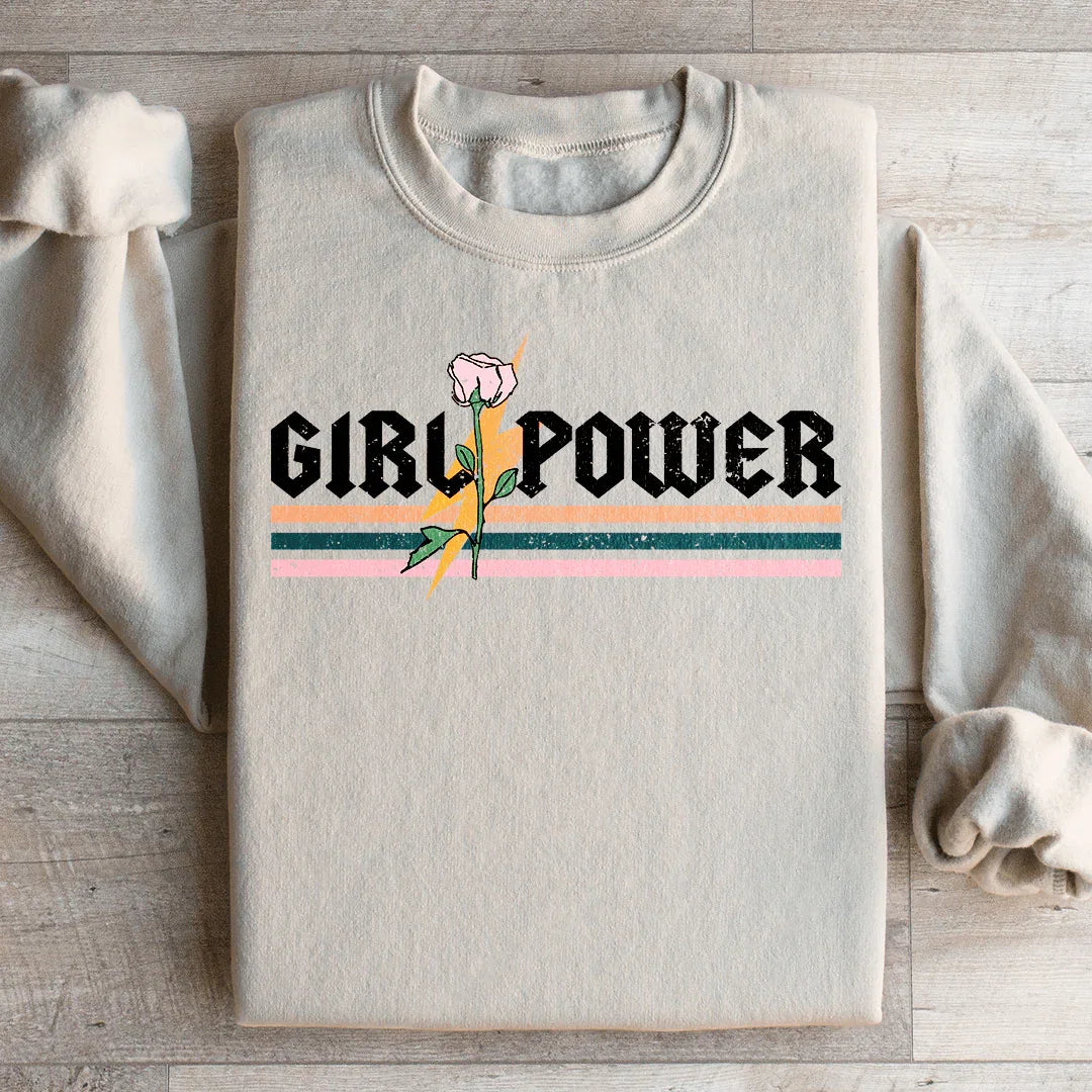 Girl Power Rose Sweatshirt