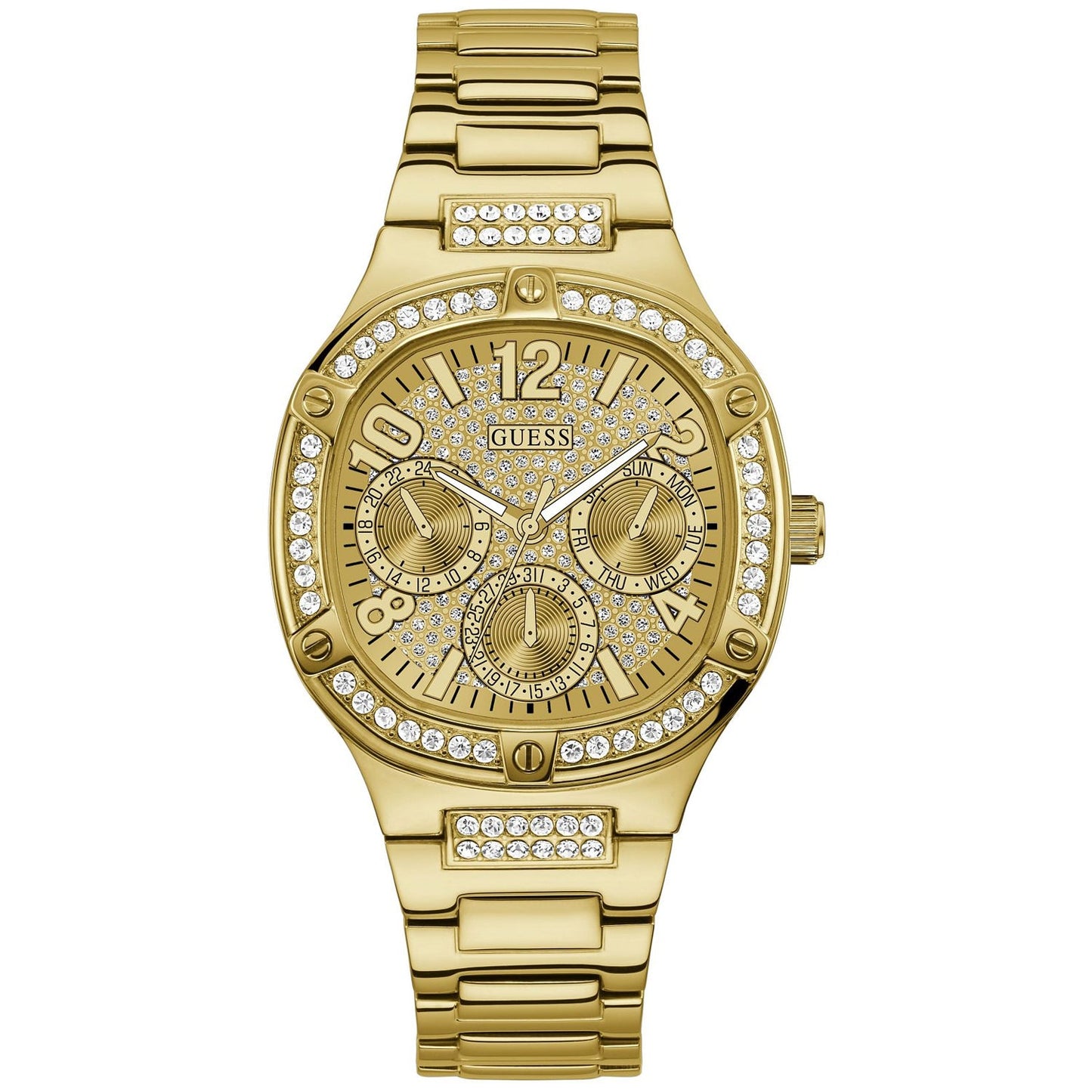 Guess Women's Gold Tone Multi-function