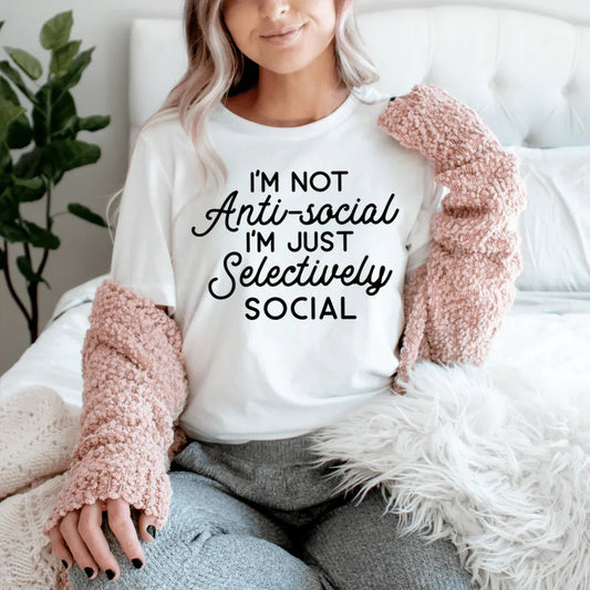I'm Not Anti-Social Tee