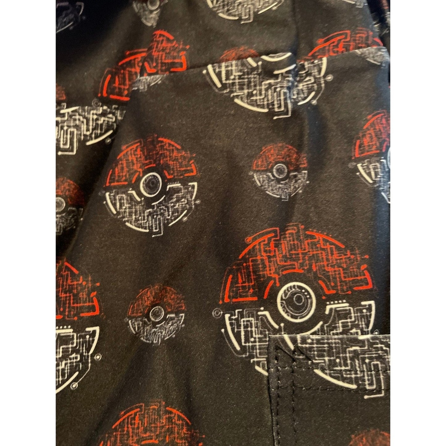 Red White Ball Leggings with Pockets - Capri or Full Length