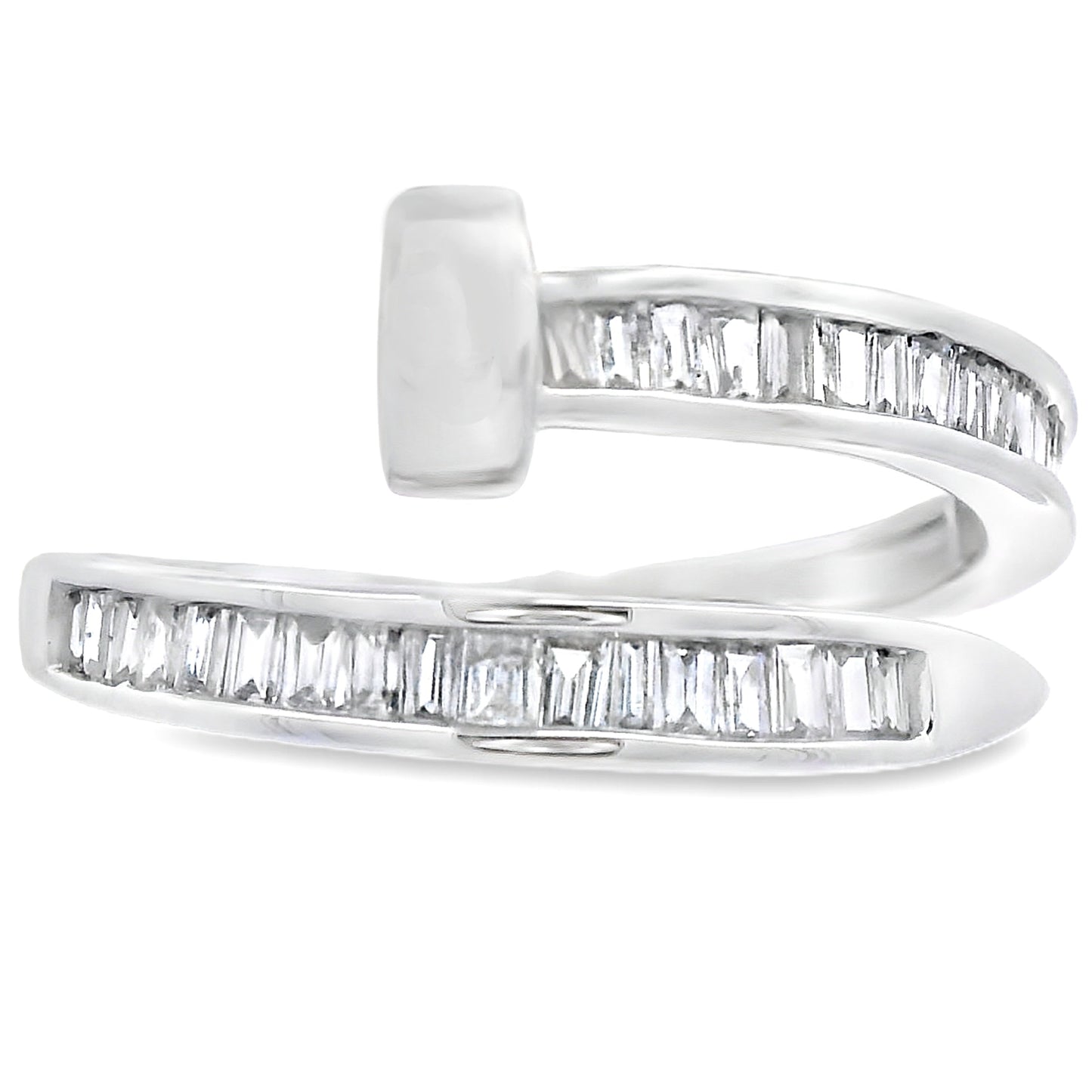 Natural .35ct Diamond Ring 14KT White Gold