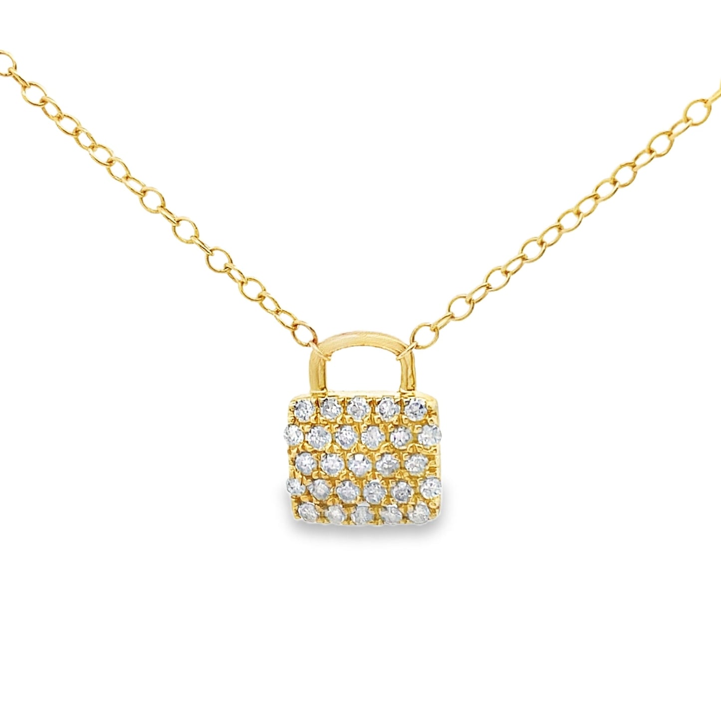 Natural .20ct Diamond Fashion Pendants 10KT Yellow Gold