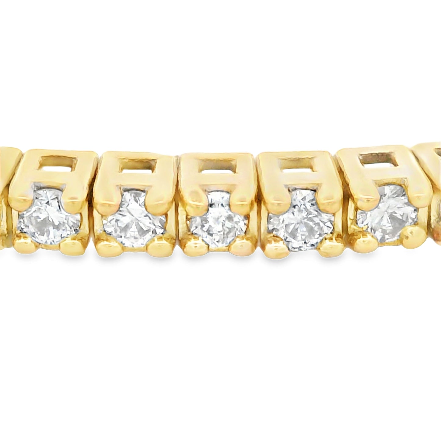 Genuine 1.00ct Diamond Bangle Bracelet 14KT Yellow Gold