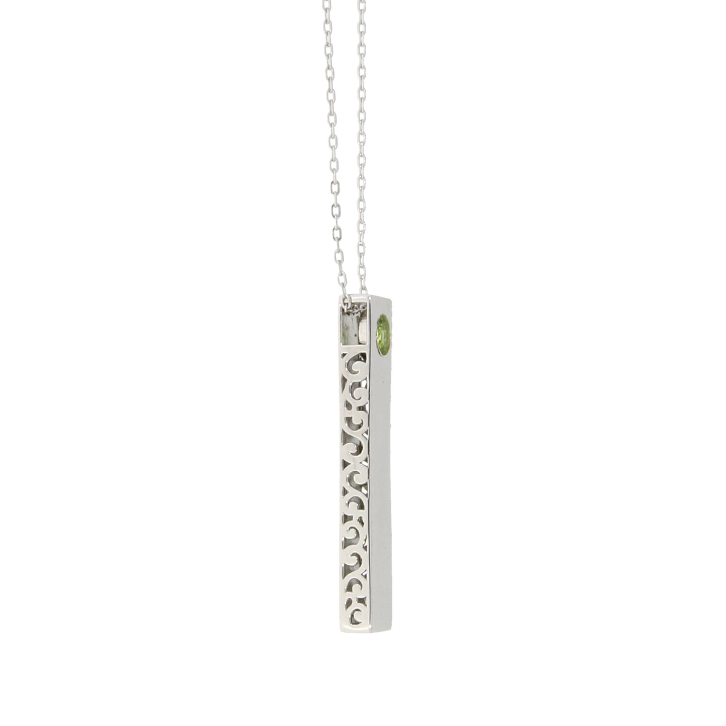 Genuine Peridot Fashion Pendants Sterling Silver