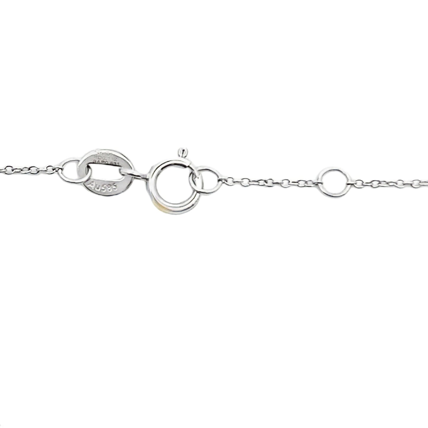 Natural .67ct Sapphire Diamond Bracelet 14KT White Gold