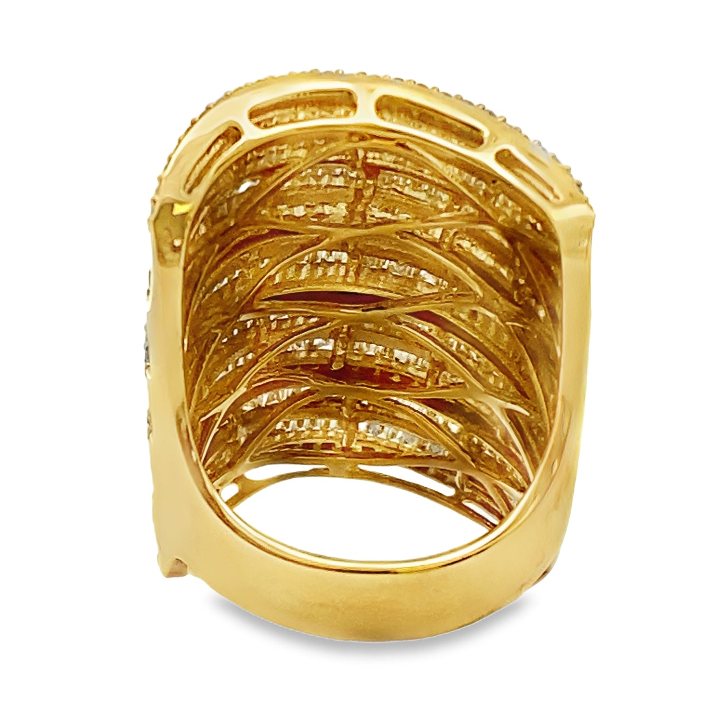 Genuine 3.25ct Diamond Ring 14KT Yellow Gold