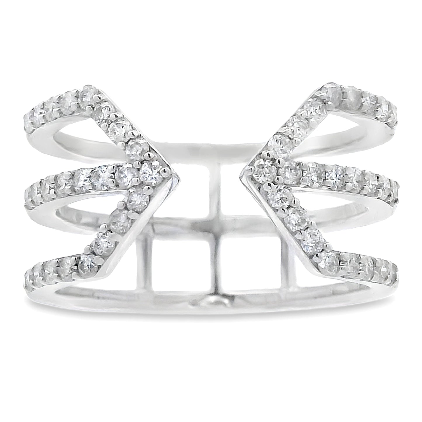 Genuine .50ct Diamond Ring 10KT White Gold