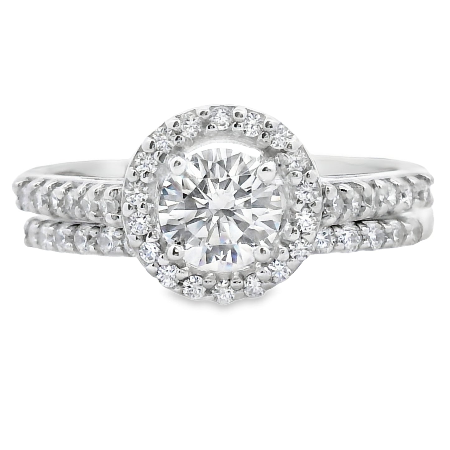 Natural Cubic Zirconia CZ SS Bridal Sterling Silver