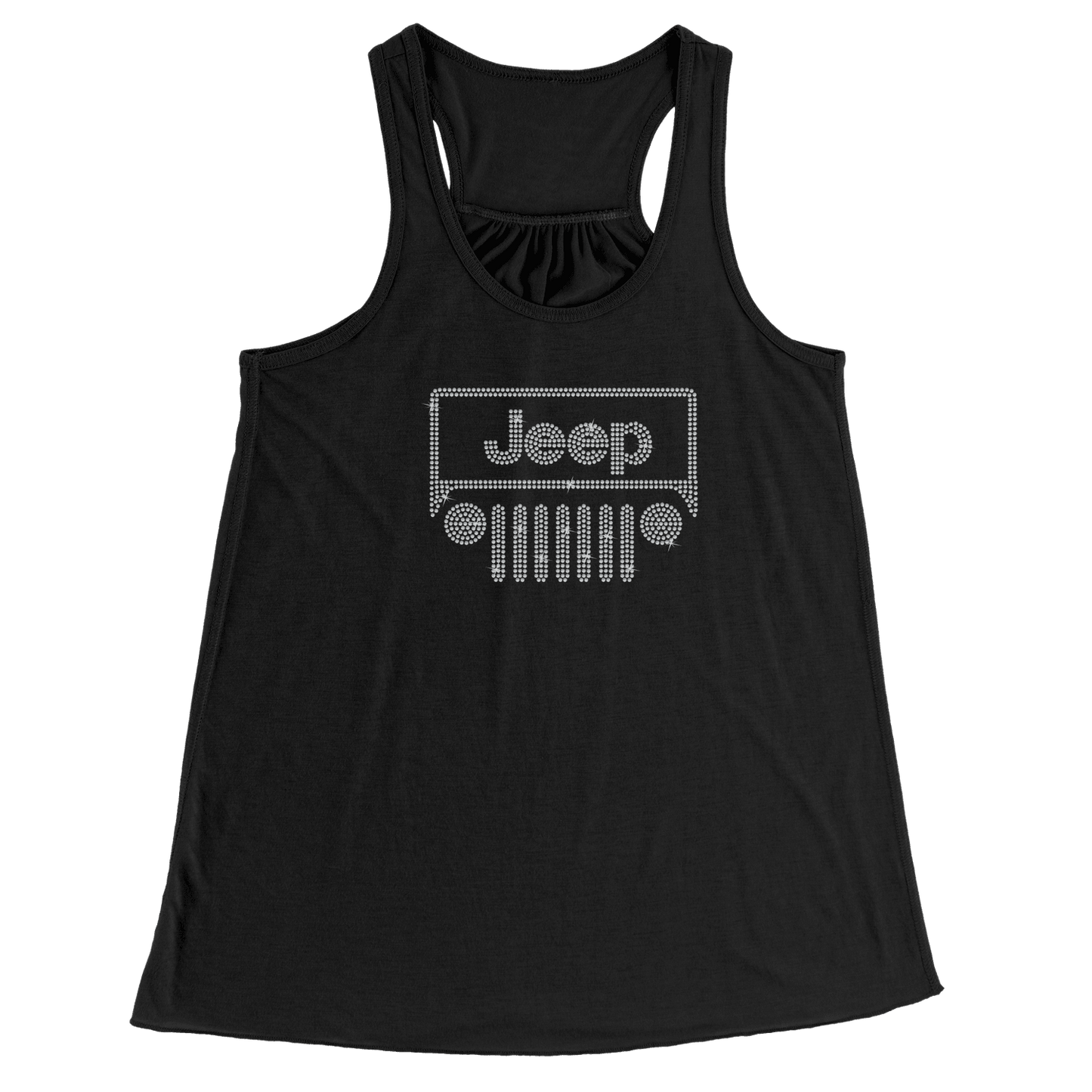 Rhinestone Offroad Grill Shirt Crew Neck, V Neck, Tank Top