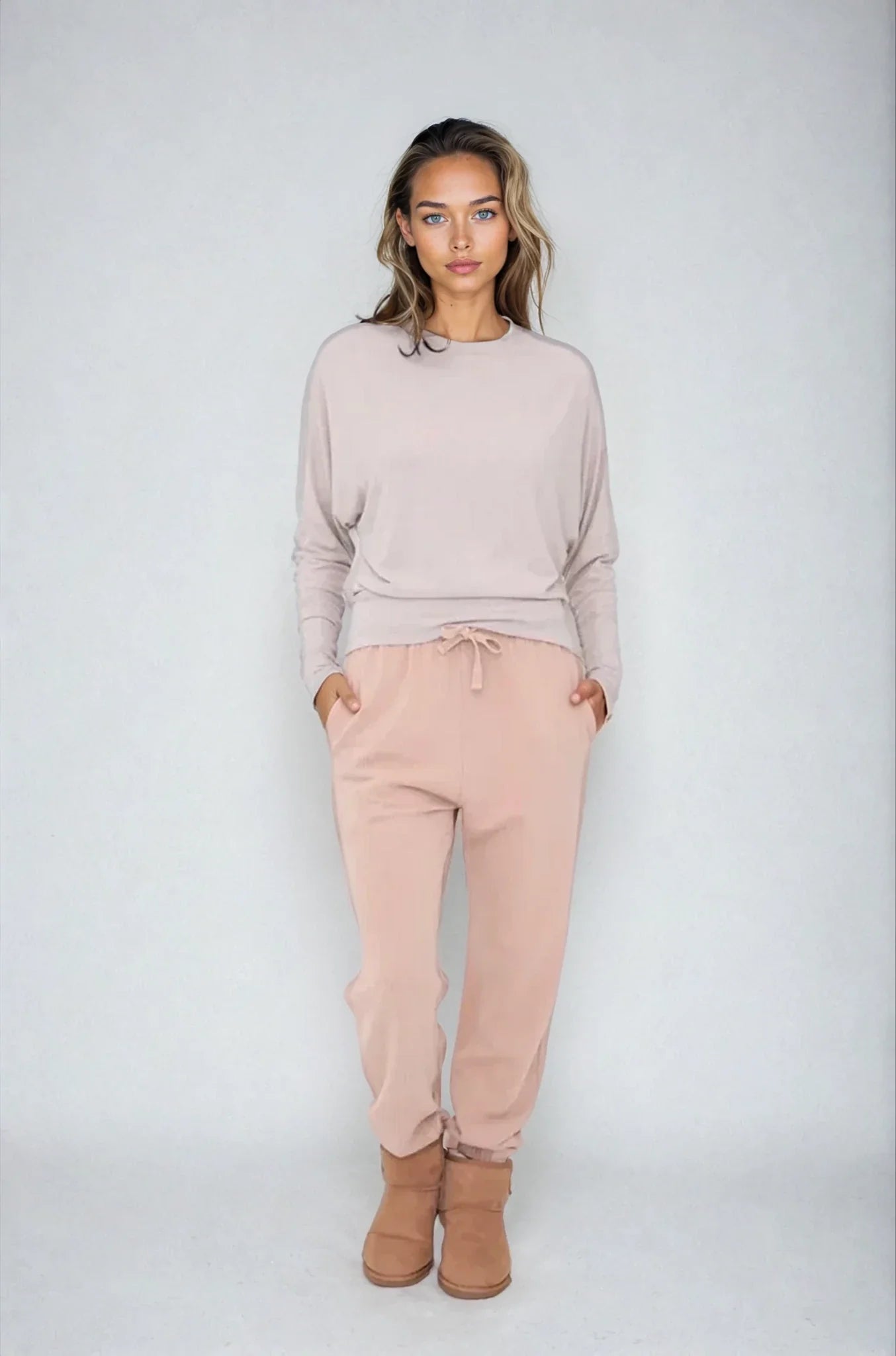 Ethereal Flow Dolman Top - Mocha