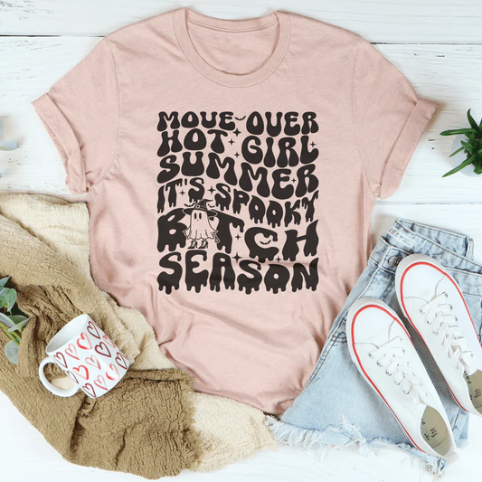 Move Over Hot Girl Summer It's Spooky B-tch Season Tee