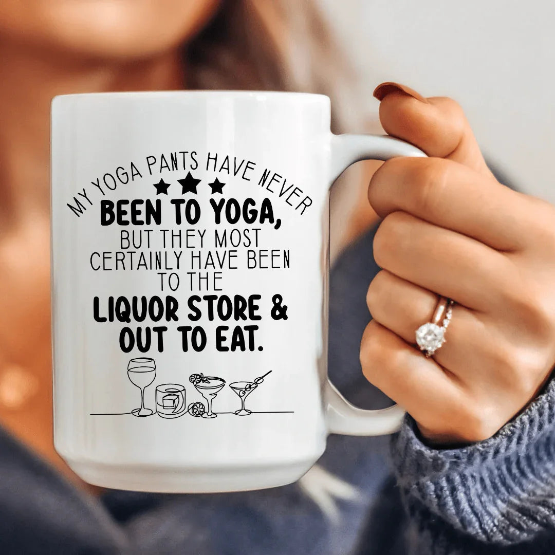 My Yoga Pants Ceramic Mug 15 oz