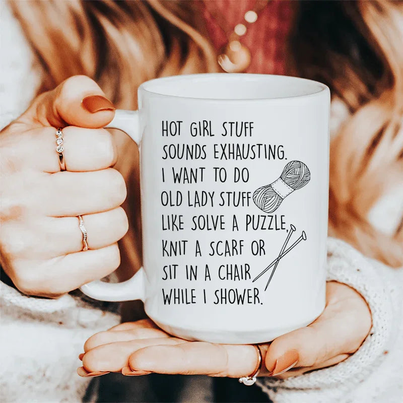 Old Lady Stuff Ceramic Mug 15 oz