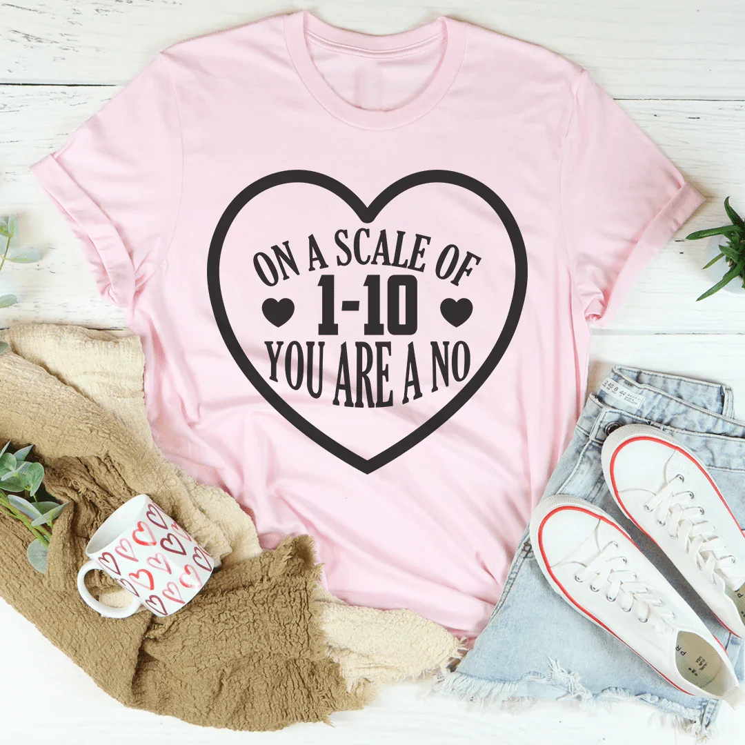 On A Scale Of 1-10 You're A No Tee
