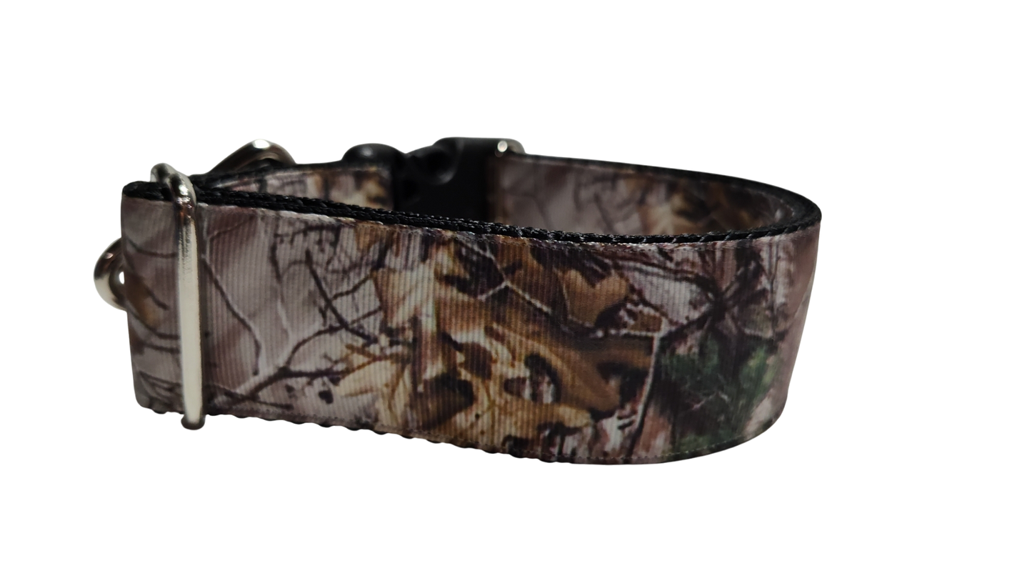 1.5" Wide Woods Camouflage Nylon Dog Collar
