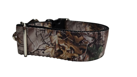 1.5" Wide Woods Camouflage Nylon Dog Collar