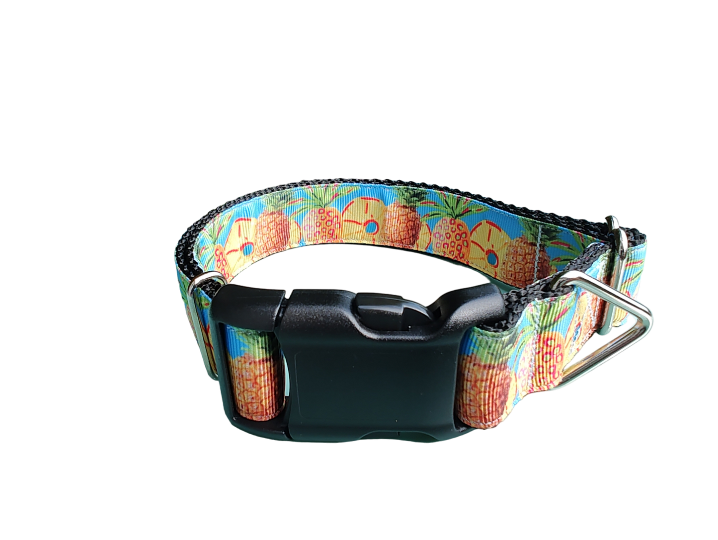 Pineapple Nylon Dog Collar