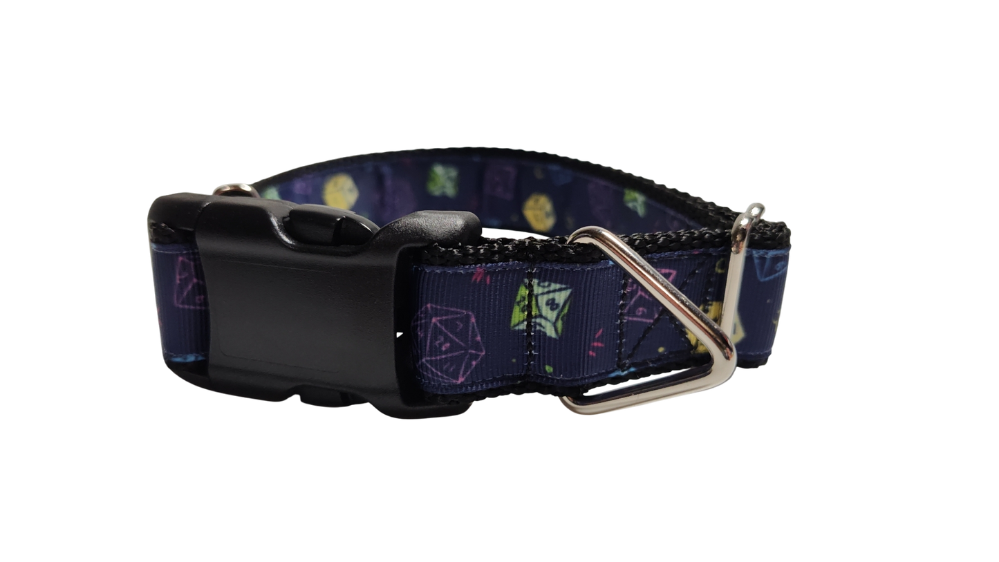 Roll the Dice Nylon Dog Collar
