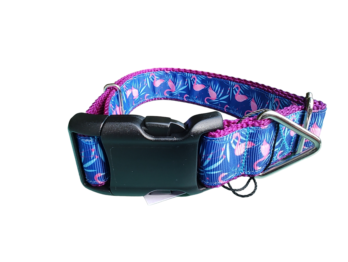 Flamingos Nylon Dog Collar