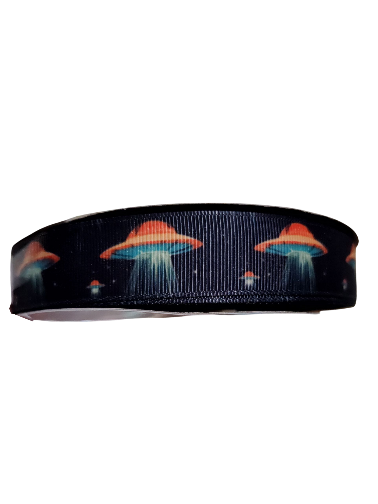 Orange UFO Nylon Dog Collar
