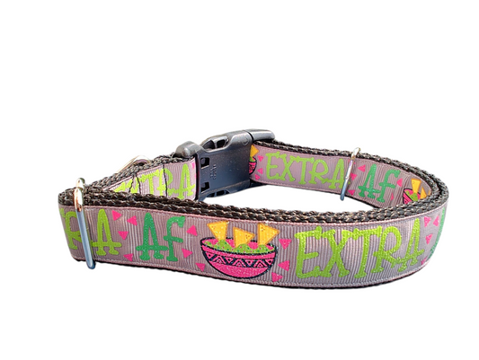 Extra AF Chips & Guac Nylon Dog Collar
