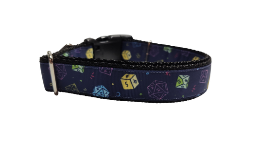 Roll the Dice Nylon Dog Collar