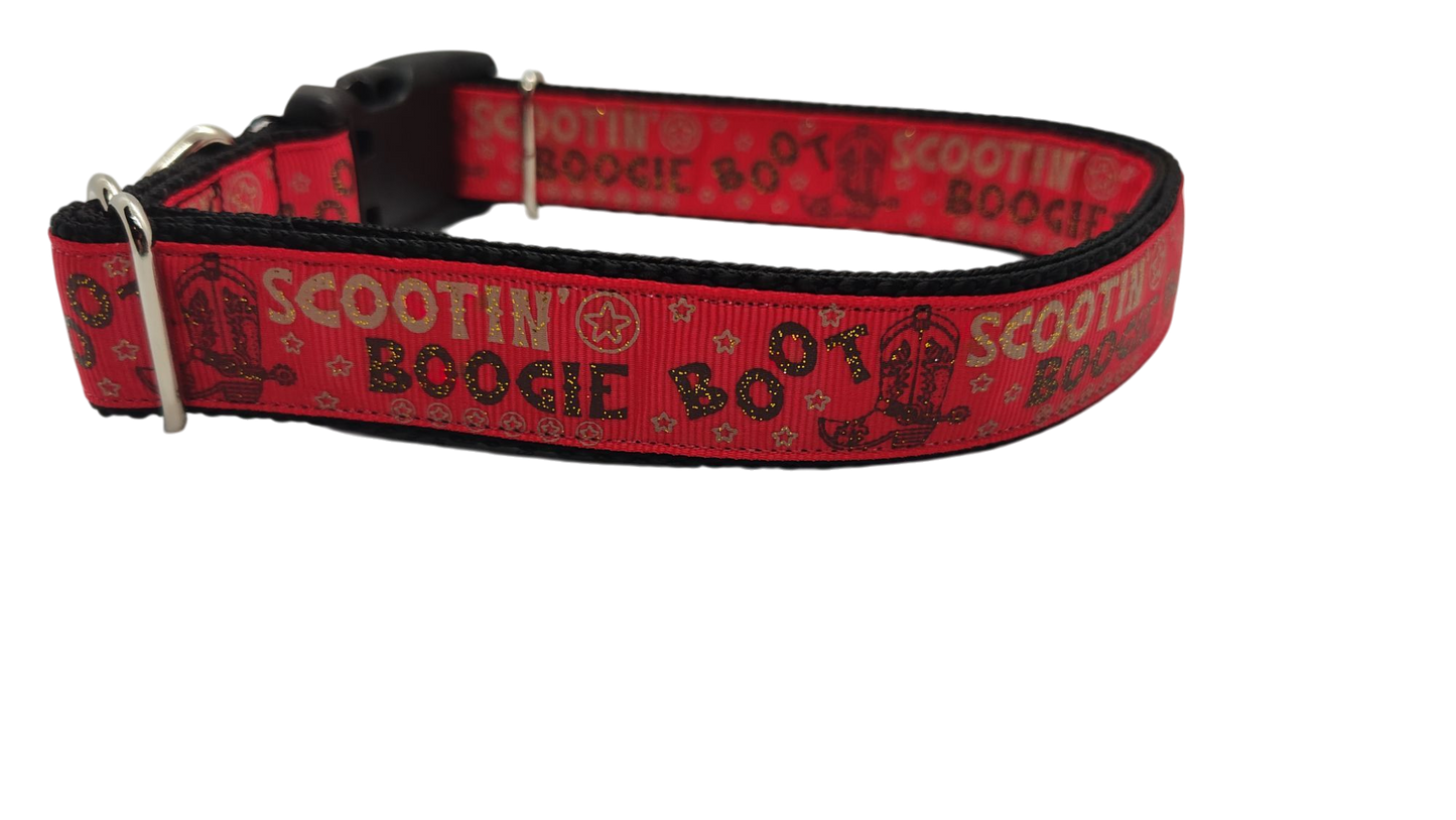 Boot Scootin Boogie Nylon Dog Collar