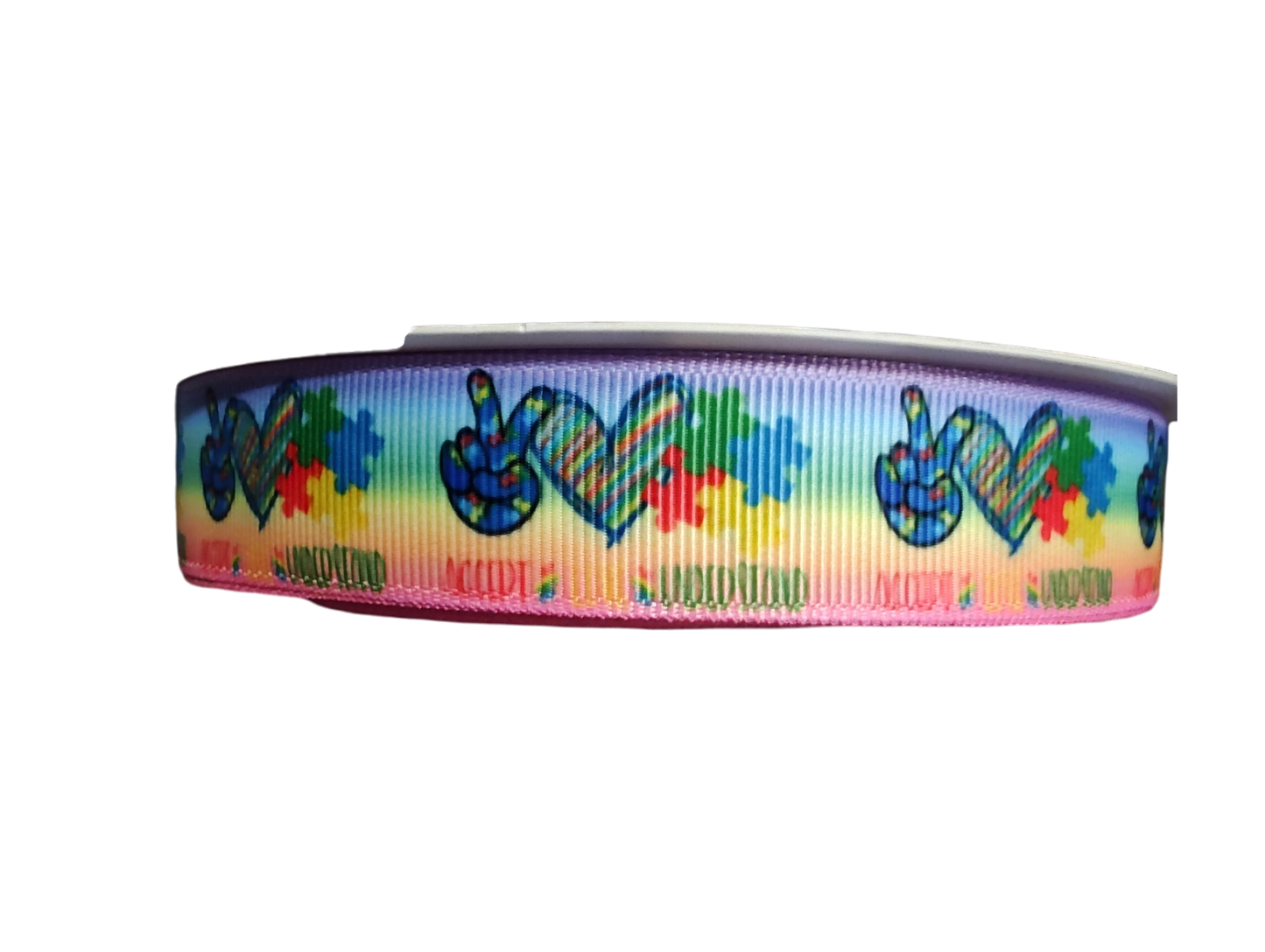 Peace Love Autism Nylon Dog Collar