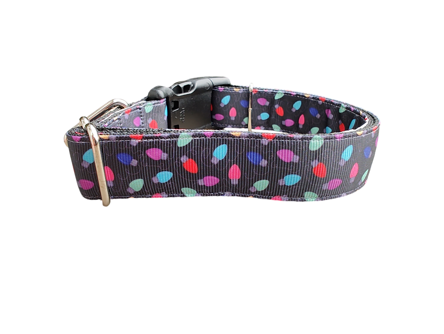 Christmas Lights Nylon Dog Collar