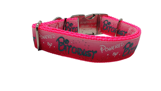 Powered By Bitchdust Nylon Dog Collar