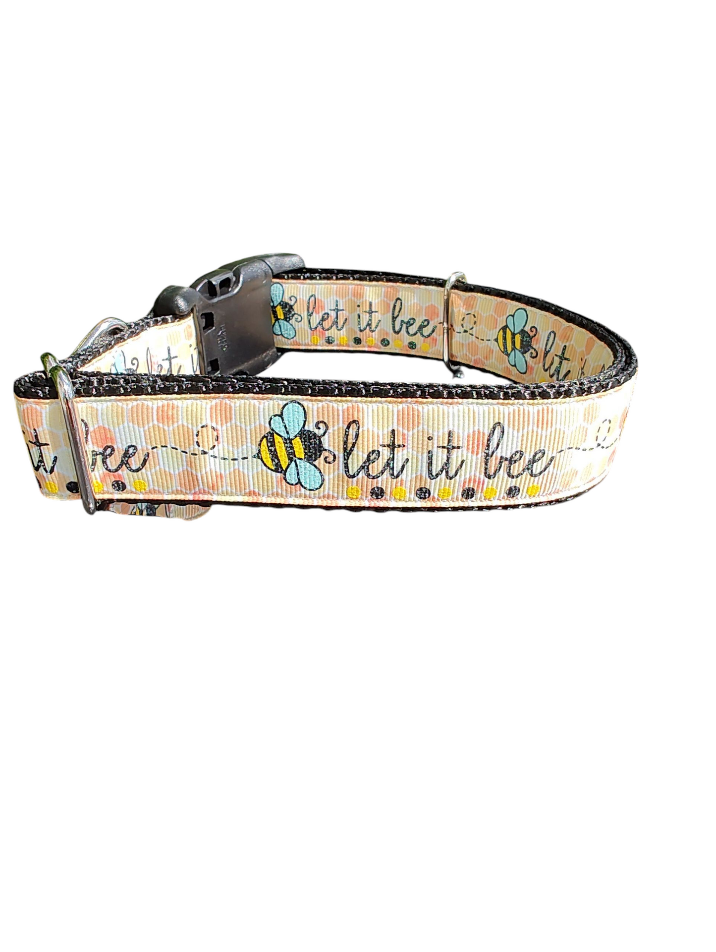 Let It Bee Nylon Dog Collar