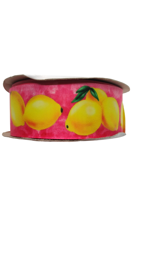 1.5" Wide Lemons Nylon Dog Collar