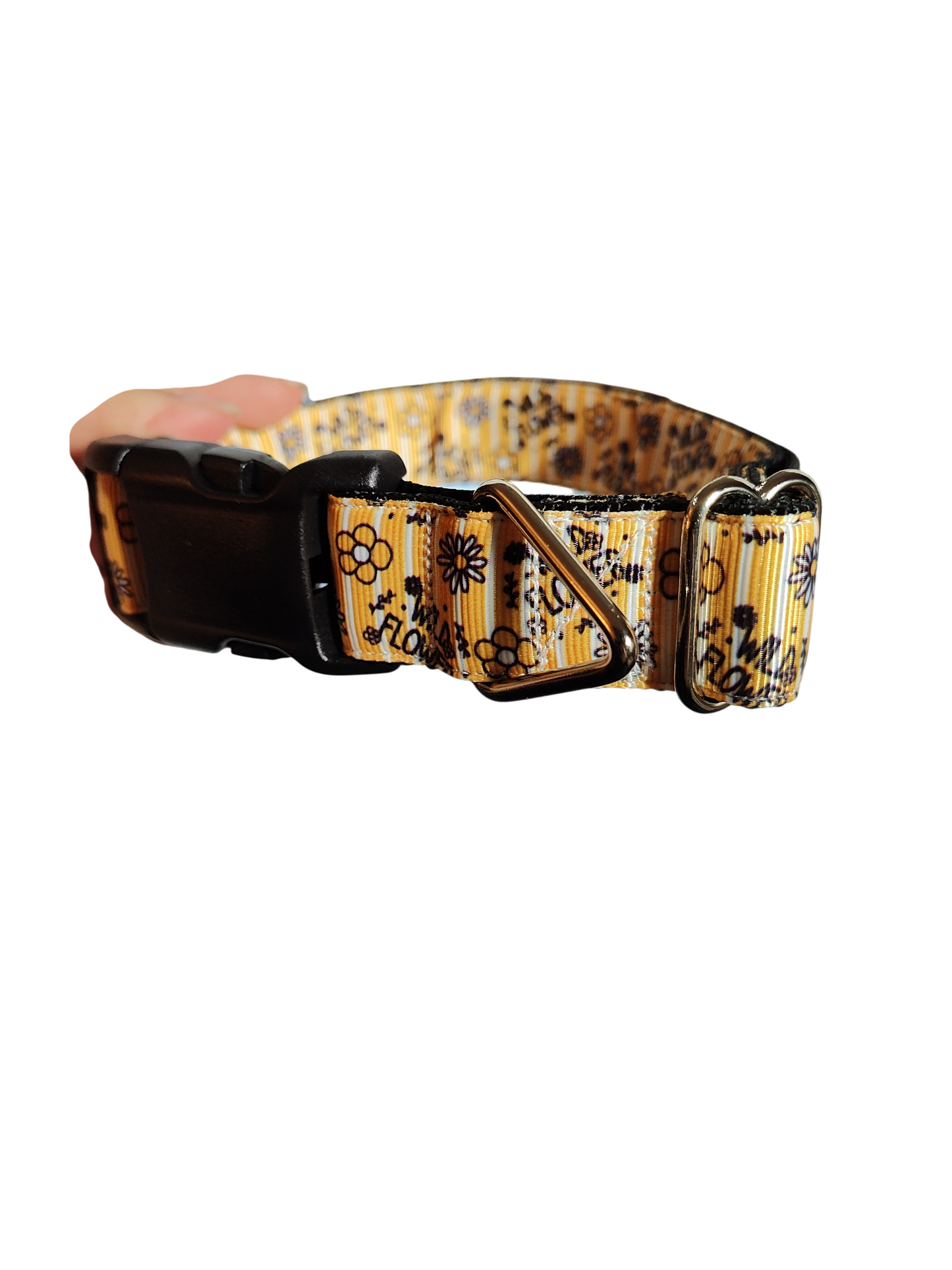 Wild Flower Nylon Dog Collar