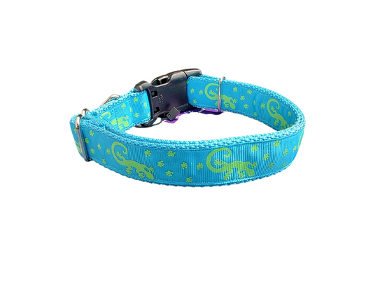 Lizard Nylon Dog Collar