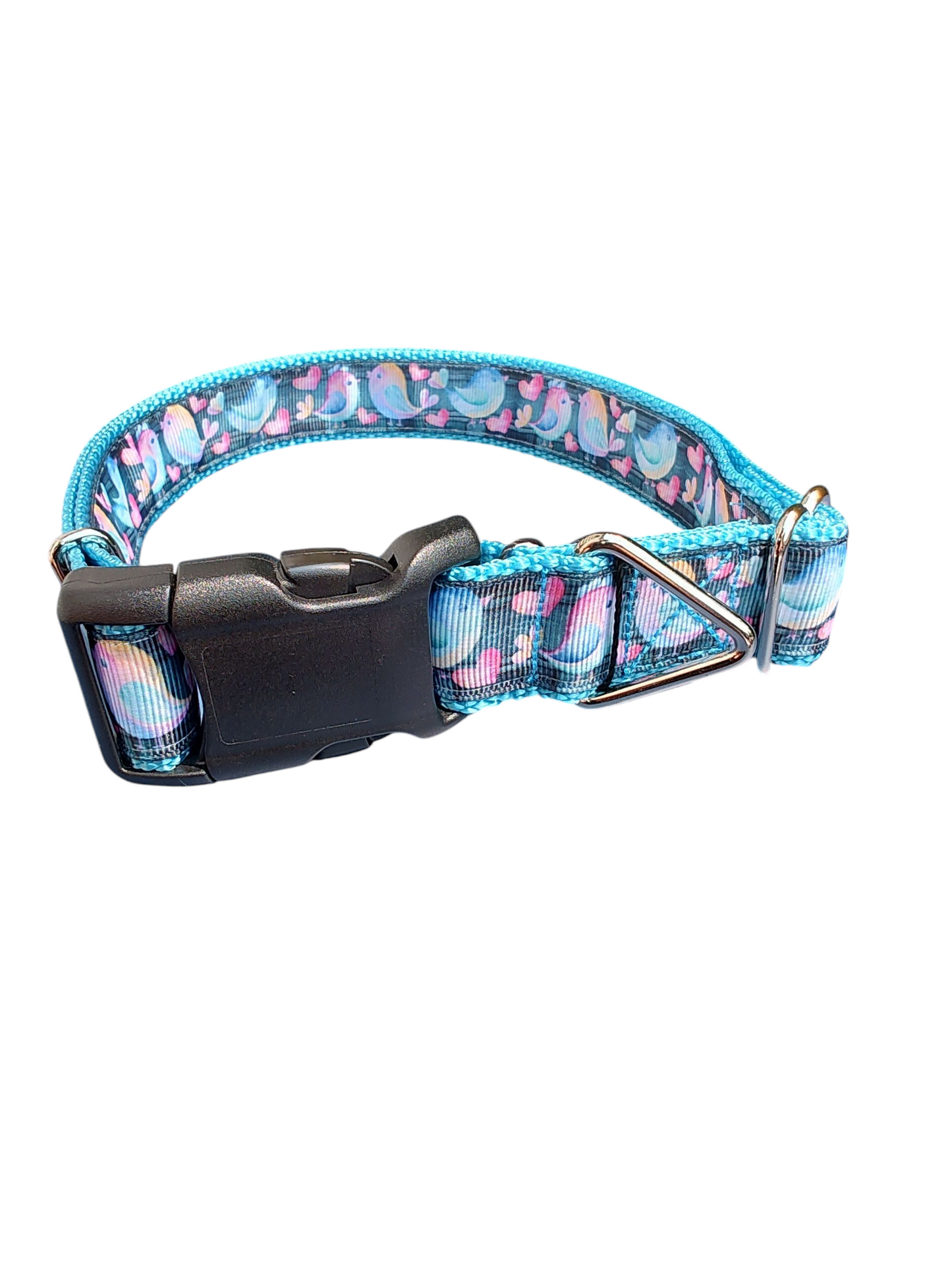 Love Birds Nylon Dog Collar