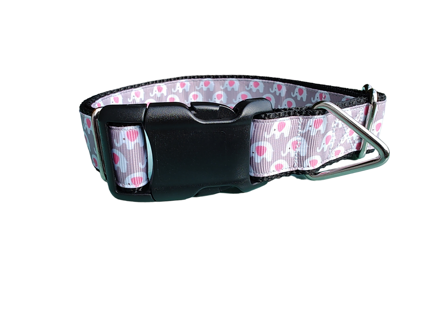 Elephants Nylon Dog Collar