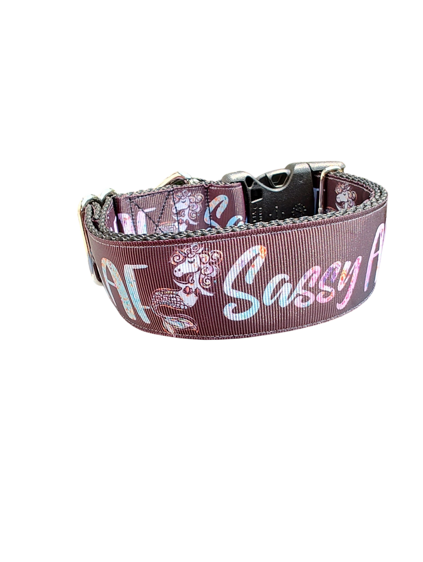 1.5" Wide Sassy AF Nylon Dog Collar