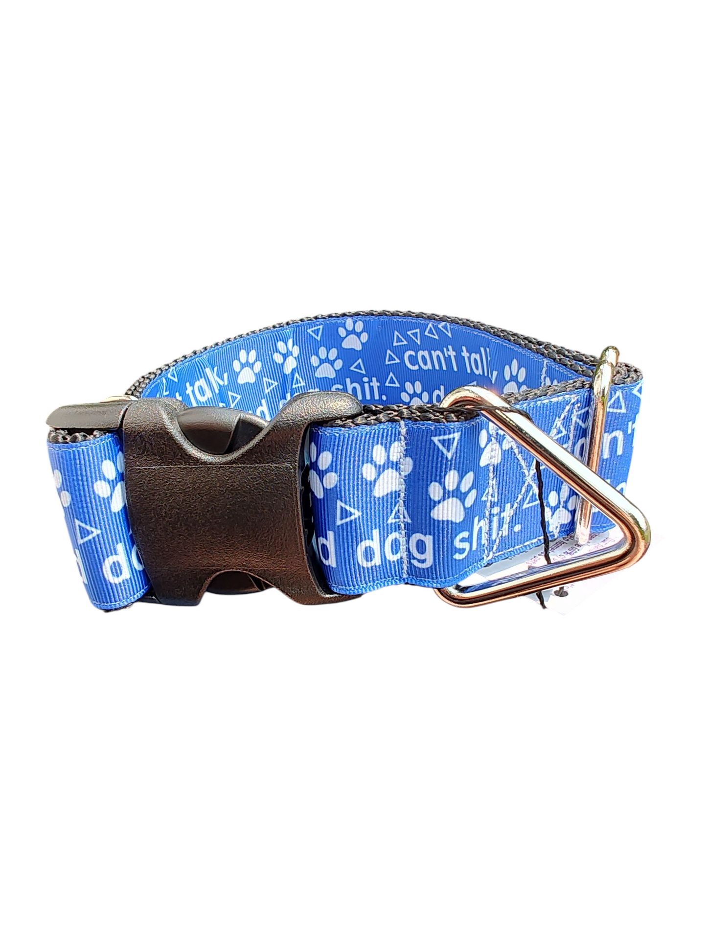 1.5" Wide Bad Dog Shit Nylon Dog Collar