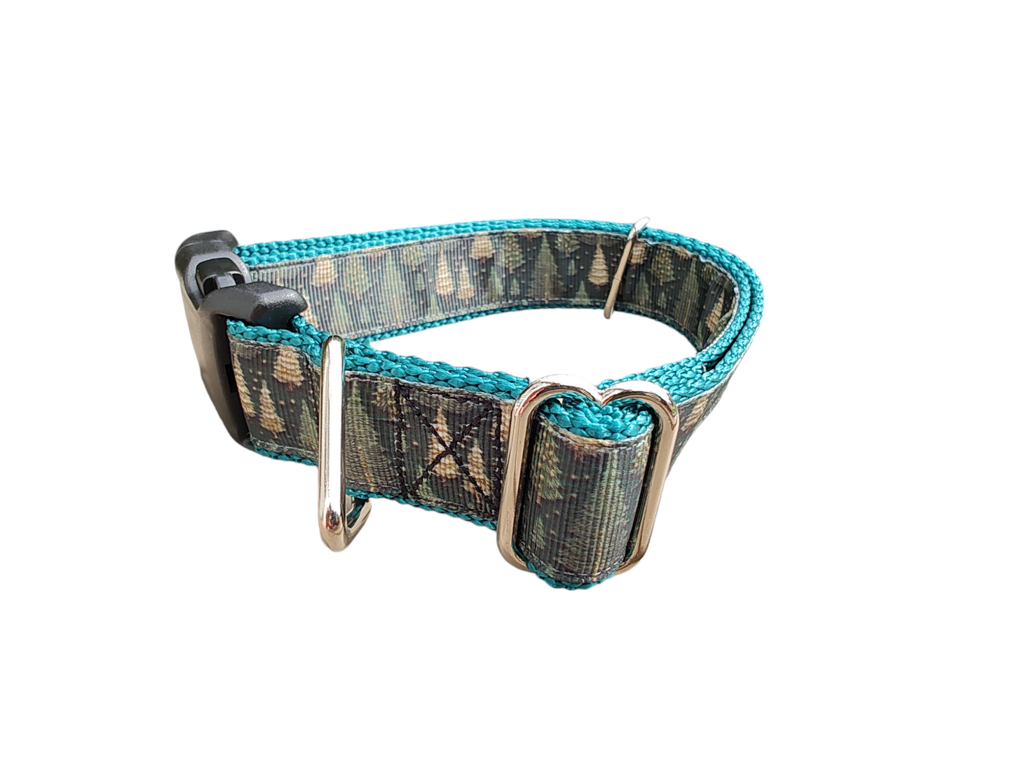 Forest of Trees Winter Nylon Dog Collar
