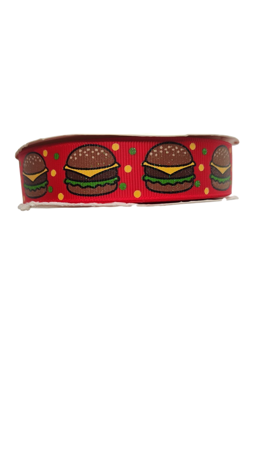Cheeseburgers Nylon Dog Collar