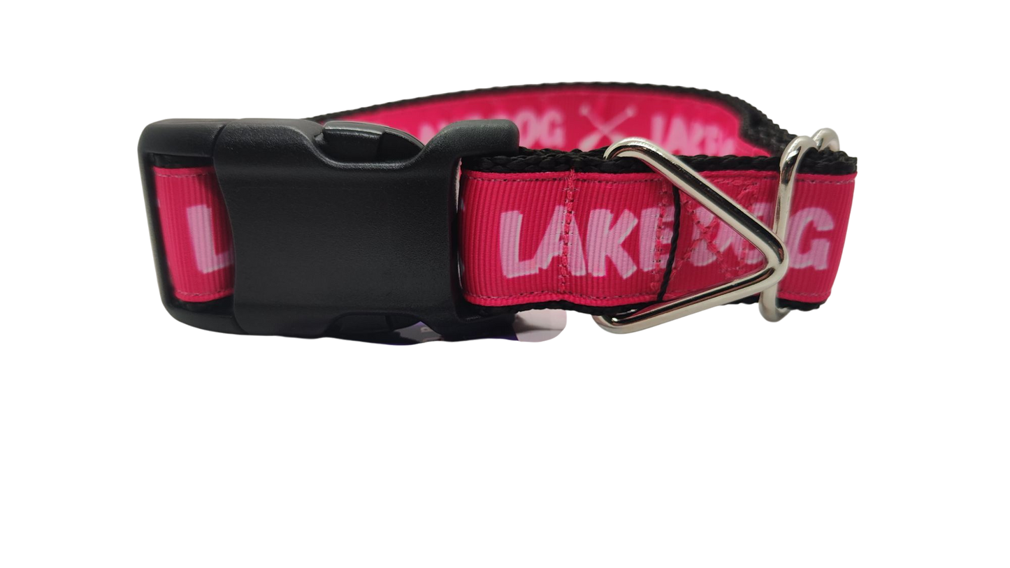 Lake Dog Pink Nylon Dog Collar