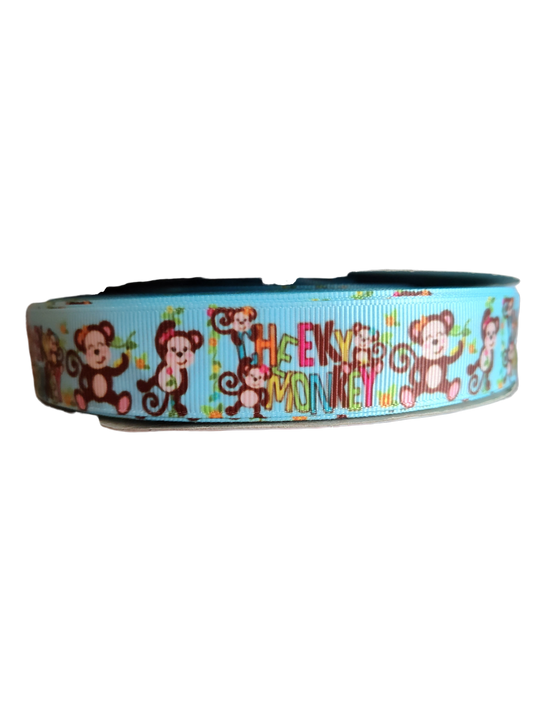 Cheeky Monkey Nylon Dog Collar