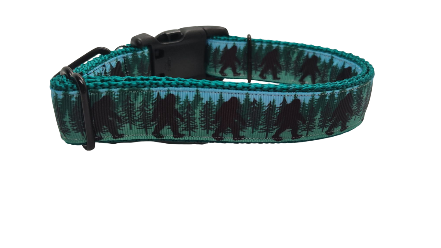 Bigfoot Forest Nylon Dog Collar