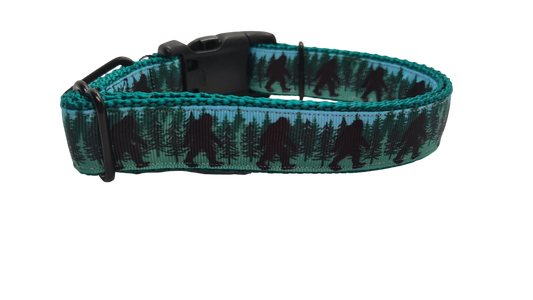 Bigfoot Forest Nylon Dog Collar